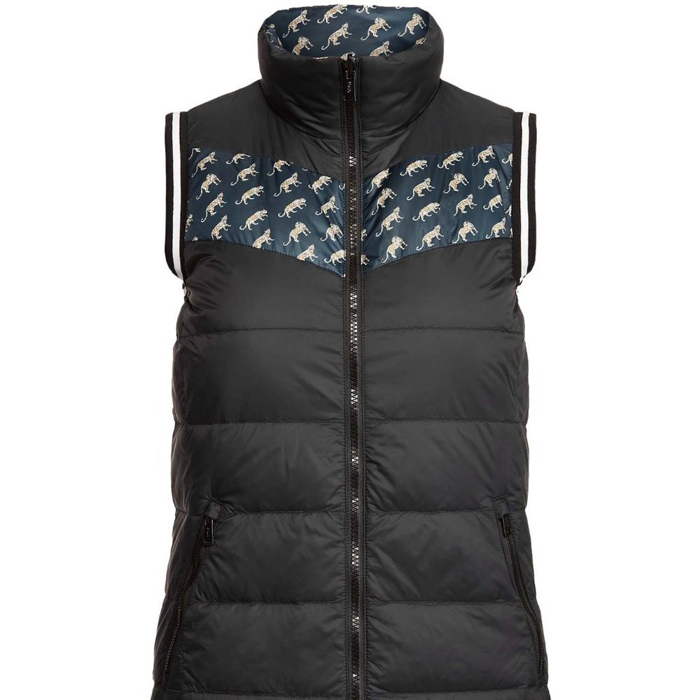 NWT Ralph Lauren Polo Golf Women's Leopard Reversible Down Insulated Vest XXS